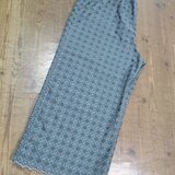 ペチパンツ　ワイドパンツ　エメグリーンにグレーの画像