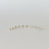 10k イニシャルピアス　my letter