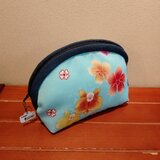 着物　楕円型ポーチ（大）
