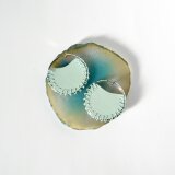 Pastel Flat【レザーピアス/イヤリング】"mint"の画像