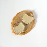 Pastel Flat【レザーピアス/イヤリング】"champagne"の画像