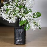 陶器 【黒釉 一輪指し】kb101の画像