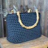 何個でも欲しくなる！夏にぴったり　涼しげで軽い手編みミニバック/ミニトートバックの画像