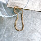 BA72-【 AVON 】エイボン・ヴィンテージブレスレット 1978 GoldTone Clear Rhinestonesの画像