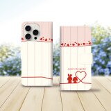 iPhoneスタンダード手帳型スマホケース （カメラ穴あり/はめ込みタイプ）【赤い糸（うさぎ）】の画像