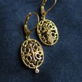 Ｋ18 Arabesque diamond pierceの画像