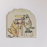 タイルの動物図鑑　ネコ道しるべの画像