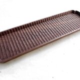 入隅 我谷盆 ウォルナット 36×11×2cm ナチュラルの画像