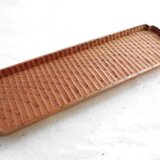 入隅 我谷盆 欅 36×11×2cm ナチュラルの画像