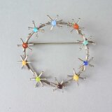 ボタニカルブローチ　綿毛の画像
