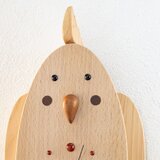 オカメインコの掛け時計（ブナと檜）の画像