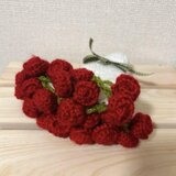 【受注制作】花束マルチカバー ランチョンマット かぎ編み ハンドメイド ギフトの画像