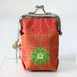着物から作ったがま口の画像