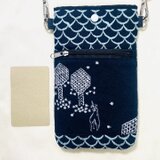 z372●スマホショルダー（ミナペルホネン刺繍生地使用
