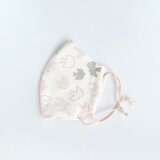 スイスイ自由な鳥もよう 手縫いマスクの画像