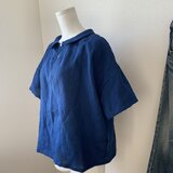 リネン丸襟プルオーバーの画像