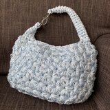 紫陽花ミニバッグ　ライトブルーの画像