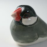 動物の陶置物＜文鳥＞の画像