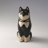 動物の陶置物＜黒柴＞のコピーの画像