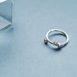 ランダム ドット リング シルバー925の画像