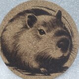 コースター　カピバラの画像