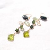 【K14gf】Mobile Earrings／モビールピアス（GreenTea）の画像