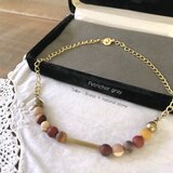Teżor：ムーアカイトと真鍮の首飾り　 [ Mookaite Necklace ]の画像