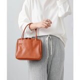【柔らかいヌメ革】トートバッグミニスクエアバッグ｜手提げに便利な上品デザインの画像