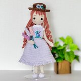 あみぐるみ・花摘み♡女の子・着せ替えお人形さんの画像