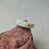 鹿の角 ブルーオパールのリング (約)13号の画像