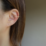 straight line ear cuff - 直線イヤーカフ 14kgf/silverの画像