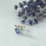 【1点もの】タンザナイト/トルマリン/パープル/グリーン/イヤーカフ/片耳/左右どちらでもOK/silver950の画像