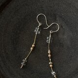 メタリックビーズピアス no.092の画像