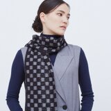 丸亀絣織物　ストール 8立ちの市松にアラレの画像