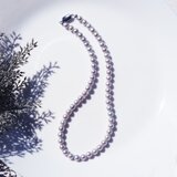 シルバーパール（淡水真珠）の一連ネックレス　～銀花の画像