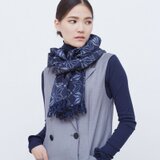 丸亀絣織物　ストール -麻の葉-の画像