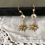 Teżor：クリスタルと蜂のピアス　 【 Crystal and Bee earrings 】の画像
