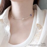 ミルフィオリと淡水パールのビーズネックレス　ビーズアクセサリー　クリアビーズ　透明感　パールネックレス　チョーカーの画像