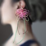 かたっぽイヤーカフ「ハナメグル・瑚」の画像