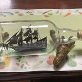 【ボトルシップ】帆船ブラックパル号の画像