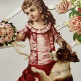 19世紀に生まれた紙細工　Germany　クロモス２枚set　061/109の画像
