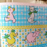U.S.A. ヴィンテージ包装紙【かわいいおさんぽ】DA-WP084の画像