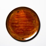 銀蒔き平皿(24cm)　布柄