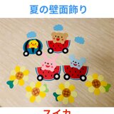 夏の壁面飾り　スイカの画像
