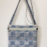 裂き織り　お出かけサコッシュ（フラットタイプ）の画像