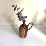 ドライフラワー用一輪挿し　ウォールナット×オークの画像