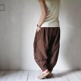 farmers pants｜草木の色と過ごすガーゼのパンツ（煤竹色・ユニセックス）