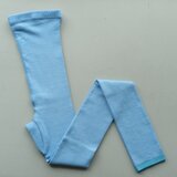【new】リネンニットレギンス マチ付き（サックス）｜size S-Mの画像