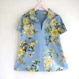 爽やか浴衣のブラウス　KENZO  KIMONO　百合　Ｂ1の画像