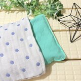 肌に優しい快適天然素材☆アイスノンカバー☆ふわふわ8重ガーゼ☆保冷枕入れ☆アイス枕カバーの画像